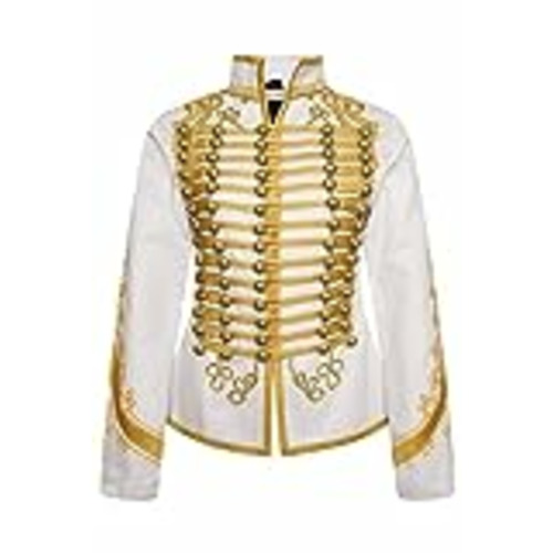 Vendo Ro Rox Chaqueta Adam Música De Baterista De La Banda Militar Para Mujeres Festival Desfile, Blanco S