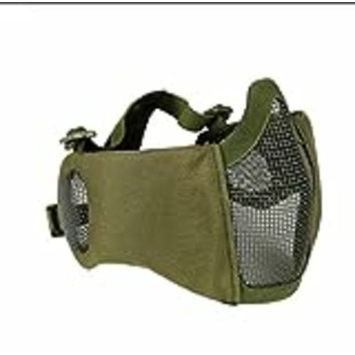 Vendo NLJYSH Paintball Airsoft táctico y Plegable de la Media Cara con Poco Carbono de Tipo Militar de Malla de Acero cómodo máscara Protectora Ajustable (Color : B)