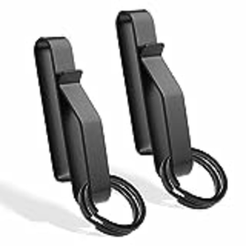 Vendo Llavero Táctico, para Cinturones de Trabajo de 3,8-5,7cm Ancho como Máximo Llavero Clip con 4 Llaveros, Acero Inoxidable para Policía Cinturón de Servicio de Agencias de Bomberos 2paquete
