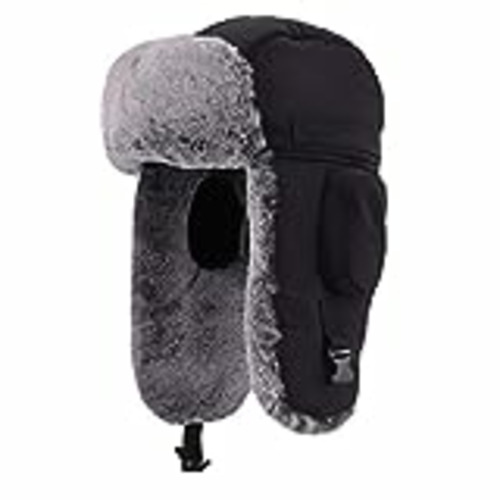 Vendo Gisdanchz Gorro Ruso Ushanka Sombrero de Invierno Hombres del Faux Fur Aviador Caza De con Máscara Invierno Orejeras Sombrero Esquí de Felpa Trapper Caliente Felpa Antipolvo Gorro Negro