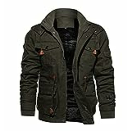 Vendo TACVASEN Chaqueta de Invierno Hombre Abrigo Chaqueta Lana Militar Chaqueta Táctica Outdoor Chaqueta de Bombardero Cargo Chaqueta Trabajo Algodón Chaqueta Abrigada con Capucha Chaqueta Casual Saco
