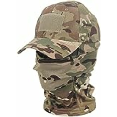 Vendo NXDRS Sombrero Militar táctico, máscara Facial de Camuflaje, Bandana, pasamontañas, Capucha, Gorra de béisbol para Entrenamiento táctico, Ciclismo, esquí, Caza (CP Camo)