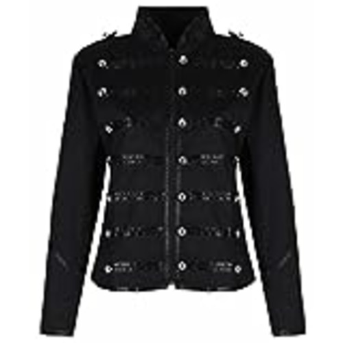Vendo Ro Rox Chaqueta Ajustada de Desfile Militar Punk en Negro para Damas - (ES 36)