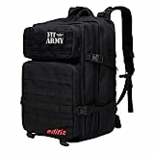 Vendo EDIFIT, Mochila Crossfit, 45L, Militar, Tactica, para Gimnasio, Senderismo, Acampada o Supervivencia, Unisex, Resistente, con Multiples Bolsillos (Full Black)
