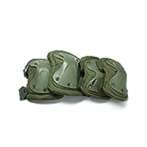 Vendo Rodilleras y coderas duras almohadilladas para combate táctico militar duro. Almohadillas de protección para seguridad en deportes de Ever Fairy., color verde, tamaño Tamaño libre