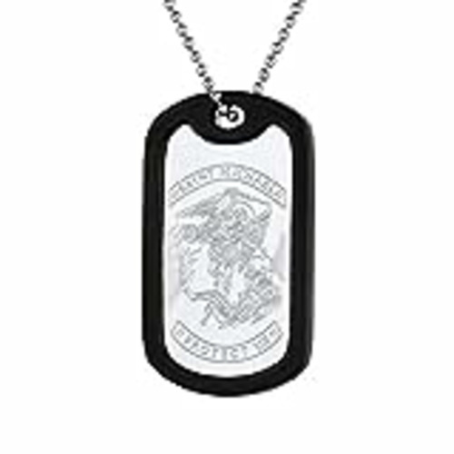Vendo Custom4U Chapa Militar Personalizada San Miguel Arcángel Amuleto Policía Collar Cristiano Acero Inoxidable 316L Hombre Colgante Rectangulare Nombres ID