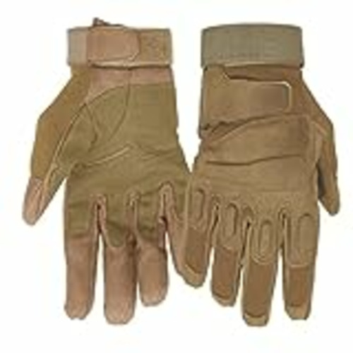 Vendo Mimicool Guantes al Aire Libre de los Hombres llenos del Dedo Guantes tácticos Militares patín de Desgaste contra Guantes Resistentes Ciclo de la Bicicleta de la Motocicleta (Brown, L)