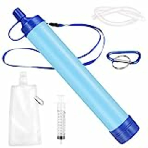 Vendo Juego de purificador de agua portátil de paja con filtro de agua personal Majome, equipo de supervivencia de emergencia con paja para filtración de agua