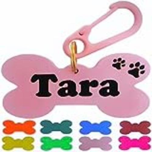 Vendo TuGuau - Chapa identificativa personalizada 5x2,5cm para perro o gato con nombre y teléfono - Placa identificación grabada - Etiqueta para collar - Regalo ideal - Seguridad y localización