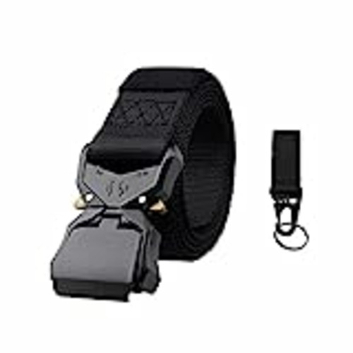 Vendo Feloyal Cinturón Táctico para Hombres, Cinturón de Alto Rendimiento de 1.5 Pulgadas Cinturón Hebilla de Metal de Liberación Rápida, Cinturón de Senderismo con Gancho(Negro)