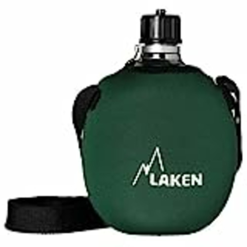 Vendo LAKEN Clásica, Cantimplora de Aluminio con Fonda de Neoppreno, Verde, 1 L