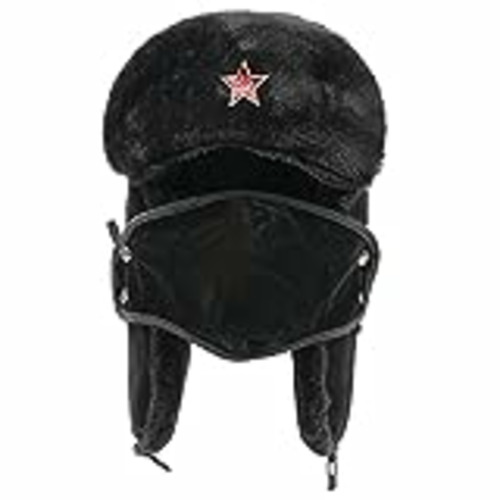 Vendo LIUZIXI Rusia Ushanka Bomber Hat - Cálido Sombrero De Invierno Ejército Soviético Insignia Militar Trapper Trooper Gorra - Mujer Hombre A Prueba De Viento Gorra De Nieve con Orejeras De Piel Sint