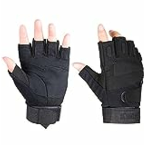 Vendo ThreeH Medio Dedo Guantes Militares Tácticos para Ejército De Airsoft del Paintball De Disparo De La Motocicleta GL06M,Black