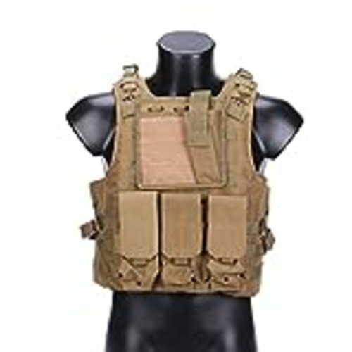 Vendo QMFIVE Chalecos Tácticos, Anfibio chaleco táctico militar Molle chaleco Combate Asalto Placa camuflaje chaleco del portador para tactico Airsoft Outdoor (TAN)