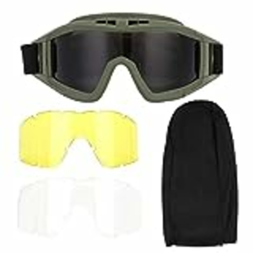 Vendo SolUptanisu Tactics Goggle, Tactics Goggles Airsoft Paintball Ski Antipolvo Antivaho Gafas de protección reemplazo para los ojos Gafas antivaho militares(Verde)