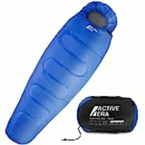 Vendo Active Era Saco de Dormir Profesional Momia 200 cm x 80 cm 300gr - Saco de Dormir con Relleno de Doble Capa, Cálido con Capucha y Cordón. para Todas Las Estaciones, Ideal para Camping y Excursiones