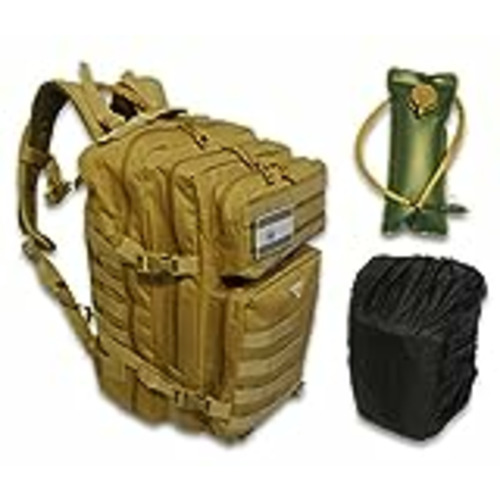 Vendo VALSKY Mochilas Militares Tácticas 45L Molle REGALO Bolsa Hidratación y Bandera España - Mochila Militar de Senderismo para Acampada 3 días (45L, Árida España)