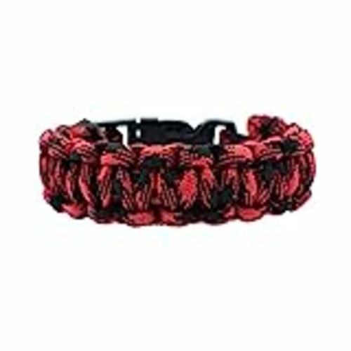 Vendo BDM Pulsera de Hombre y Mujer de Paracord Supervivencia de Color Rojo paracaídas. Elástica y con Cierre de Enganche.