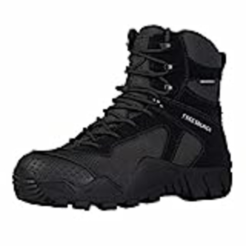 Vendo FREE SOLDIER Botas de Caza para Hombres Botas Militares de Combate de Tiro Alto con Cordones Zapatos Ligeros para Todo Terreno para Senderismo, Trabajo(Negro Oscuro, 44)