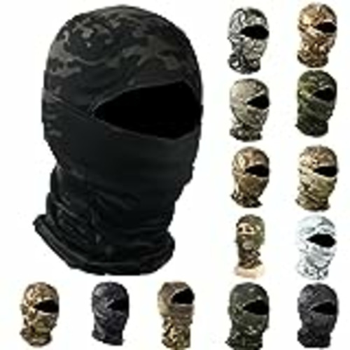 Vendo FOXBI Pasamontañas con capucha de camuflaje para hombre, máscara de cara completa, calentador de cuello militar, transpirable, casco táctico para deportes, color negro escorpión