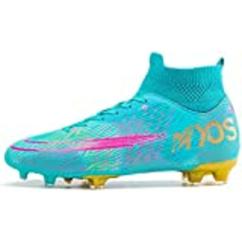 Vendo IFIKK Zapatos de Fútbol Hombre Niños Spike Aire Libre Profesionales Atletismo Training Botas de Fútbol Ligero Tacos Fútbol Zapatos de Deporte Unisex Niños (Verde Amarillo, 39)