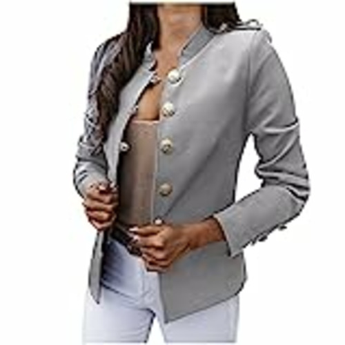 Vendo Dasongff Blazer - Chaqueta de traje para mujer, elegante, chaqueta con botones, chaqueta corta, chaqueta militar, chaqueta de corte ajustado, cuello alto, chaqueta de oficina