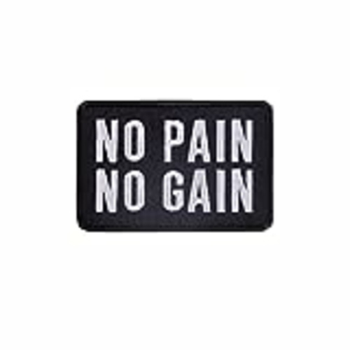 Vendo Parche Bordado con Velcro - No Pain No Gain - Parche para Mochilas y Chalecos de Cross Training y Gimnasio