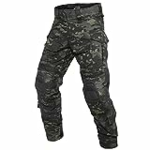 Vendo YEVHEV Pantalones tácticos G3 para hombre, diseño militar de camuflaje, Ripstop con rodilleras para actividades al aire libre (sin cinturón), Hombre, camuflaje oscuro., extra-large