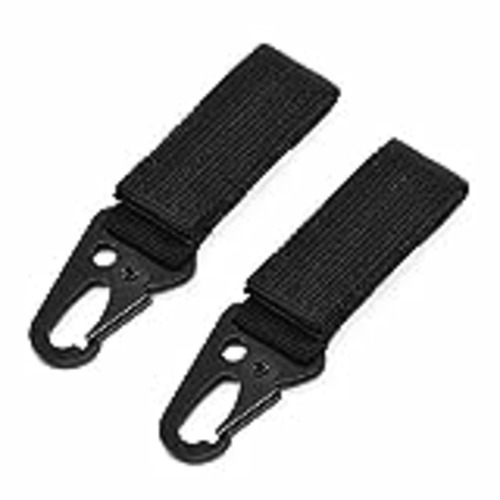 Vendo HUNTVP 2pcs Llavero Táctico Clip de Cinturón para Bolsa MOLLE Accesorio de Mochila Multifuncional para Camping Senderismo Al Aire Libre, Negro