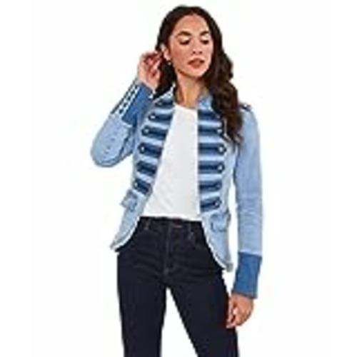 Vendo Joe Browns Chaqueta de Mezclilla de Estilo Militar de Lavado Ligero sostenible, Azul, 38 para Mujer