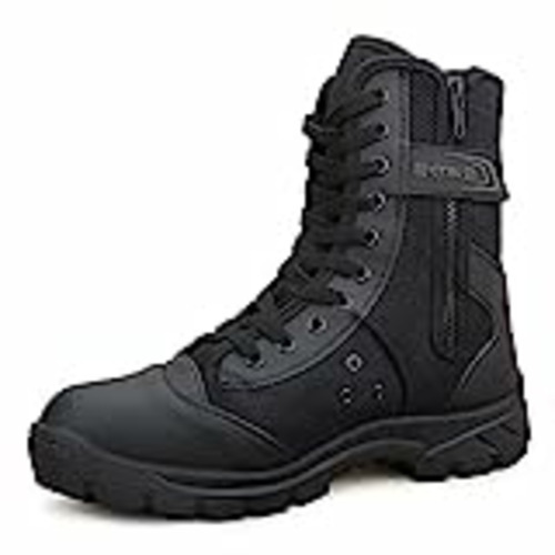 Vendo LUDEY Hombres Botas Militares Ultraligeros con Cremallera, Transpirables Botas Tácticas de Combate SN-307 B-Negro 45 EU