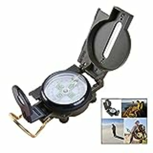 Vendo ipobie Brújula Profesional Militar Brújula Profesional, Todo Metal Militar Brújula de Alta precisión Impermeable con inclinómetro Senderismo Camping o Actividades al Aire Libre