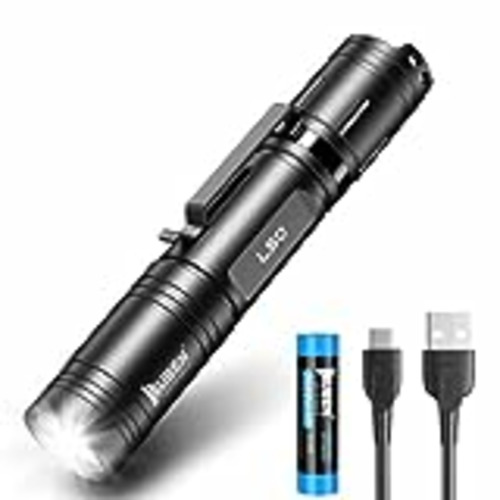 Vendo WUBEN L50 Linterna 1200 Lumens USB Recargable Linterna LED Alta Potencia,IP68 Impermeable linterna táctica policía con Función de Memoria,5 Modos para Camping Montañismo Senderismo Emergencia