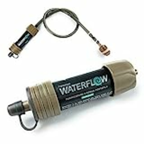Vendo WaterFlow - Sistema de Filtración de Agua Elimina el 99,999999% de las Bacterias para Campamentos y Caminatas - Filtro de Purificación Portátil Compacto y Ligero - Previene la diarrea y la disentería