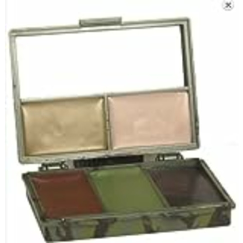 Vendo blntackle76 Maquillaje de camuflaje de 5 colores con espejo de maquillaje, crema, 5 colores, camaleón, camuflaje, supervivencia, militar, ejército