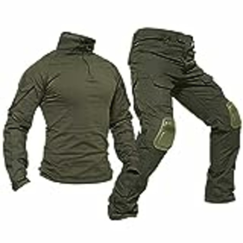 Vendo Binejolir Conjunto de uniforme táctico para hombre, ropa militar de camuflaje para Airsoft, rodilleras, pantalones, camisa de combate, traje de caza, ropa del ejército