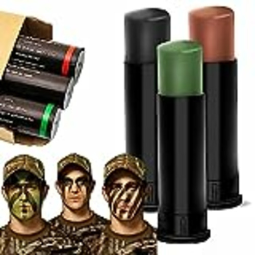 Vendo Tkekruh Kit de 3 Piezas de Pintura Facial de Camuflaje,Set de Maquillaje de Camuflaje Militar,Camuflaje Palos de Maquillaje Camaleón Camuflaje Supervivencia Militar ejército ejército