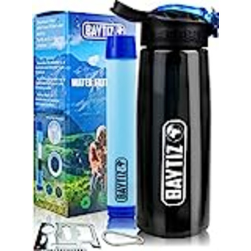 Vendo Baytiz- Botella de Agua con Filtro Purificador sin BPA - Paja de Supervivencia de Carbón Activado Filtros Purificadores Accesorios Pastillas Potabilizadoras Filtrada Potabilizador Deporte Grifo Water