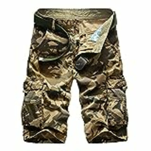 Vendo Astemdhj Pantalones Cortos Pantalones Cortos Holgados De Camuflaje Informales para Hombre, Pantalones Cortos Tácticos Militares Multibolsillos De Gran Tamaño, Monos para Hombre, 40 Caqui