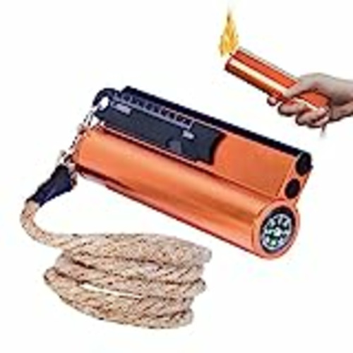 Vendo 7 en 1 Kit Pedernal Supervivencia XXL, Encendedor de Fuego 20000Chispas Encendedor de Magnesio,17cm Ferrocerio con Rascador Multiusos, Brújula, Caja Impermeable para Acampada Senderismo Aire Libre
