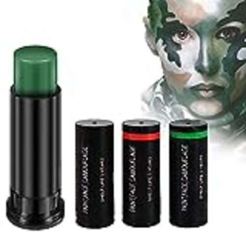 Vendo Mikabila Kit de 3 Piezas de Pintura Facial de Camuflaje, Juego de Maquillaje para Camuflaje,Set de Maquillaje de Camuflaje Militar, Palos de Maquillaje para Soldados de Las fuerzas armadas