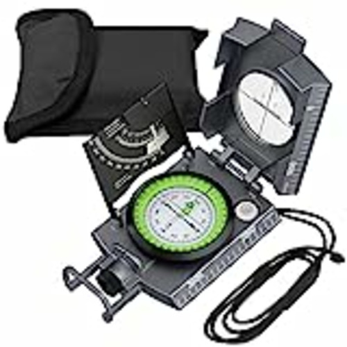 Vendo Brújula Militar Profesional Impermeable IP65 con Clinómetro y Nivel, Brújula Niños con Bolsa para Acampar y Explorar de Actividades Al Aire Libre