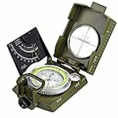 Vendo BIJIA Brújula Profesional, Todo Metal Militar Brújula de Alta precisión Impermeable con inclinómetro y Nivel de Burbuja para Excursionismo, Escalada, canotaje, exploración, Caza, geología…