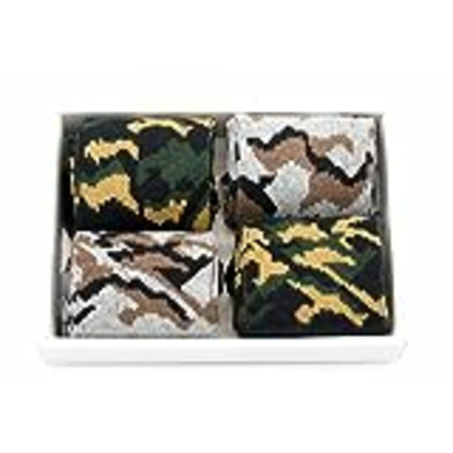 Vendo 4 pares de calcetines de camuflaje para hombre y niño, elegantes y cálidos calcetines de invierno con diseño de camuflaje militar, las mejores ideas de regalo para novio, tendencia skater, talla