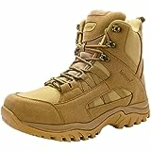 Vendo Ansbowey Botas Militares Tacticas Hombre Mujer Alta Botas para Senderismo/Montaña/Trekking/Policiales Patrulla/Moto con YKK Cremallera Lateral color Marrón talla 40 EU