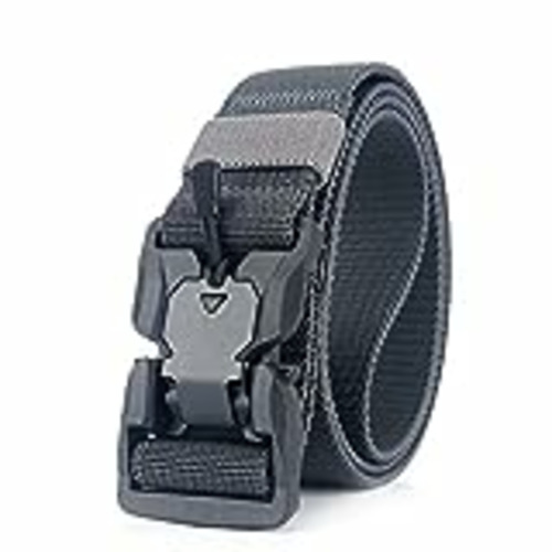 Vendo DORRISO Hombre Cinturón Táctico Servicio Pesado Cinturón Liberación Rápida Cinturones Militares Deportes Viajar Ajustable Cinturones Nylon Gris A