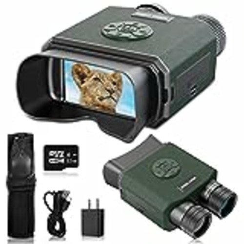 Vendo Binoculares Visión Nocturna, Relassy 1080P HD Prismáticos Visión Nocturna 9 Grados Infrarroja Digital Alcance de 500m con 4