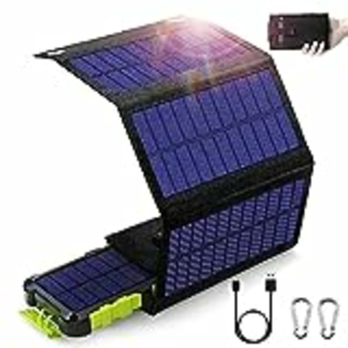 Vendo 8W Panel Solar Portatil con Cargador Solar 20000 mAh, PD15 W USB C Power Bank Solar con 3 Salidas 2 Entradas, Exterior Panel Solar Compatible para Teléfonos Inteligentes, Tabletas y más