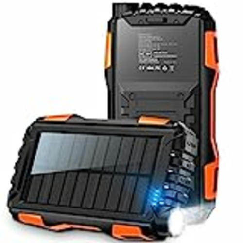 Vendo Batería Externa Solar de 42800 mAh, Cargador Solar con Doble Salida USB y Entrada, Banco Solar para Camping, Senderismo, Viajes, Compatible con iPhone, Samsung