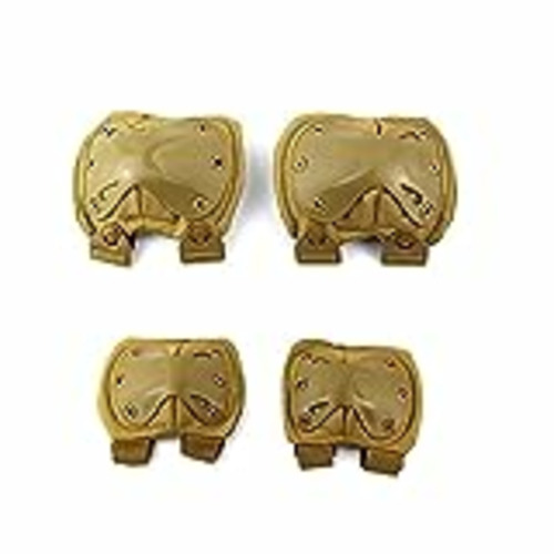 Vendo Rodilleras y coderas duras almohadilladas para combate táctico militar duro. Almohadillas de protección para seguridad en deportes de Ever Fairy., color caqui, tamaño Tamaño libre